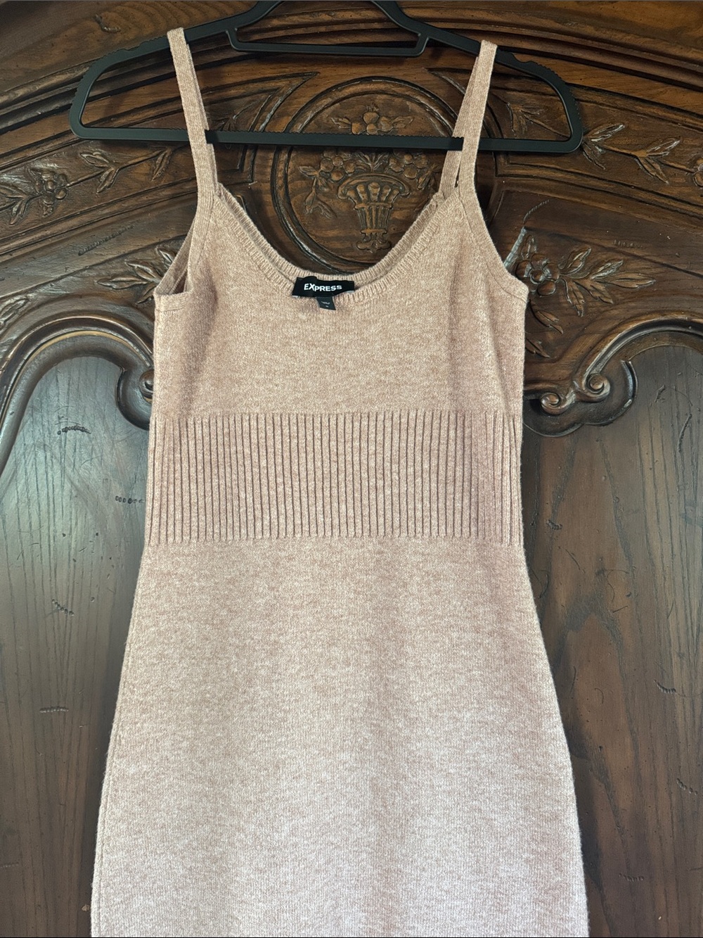 Express Knit Bodycon Dress with Ribbed Waist NWOT